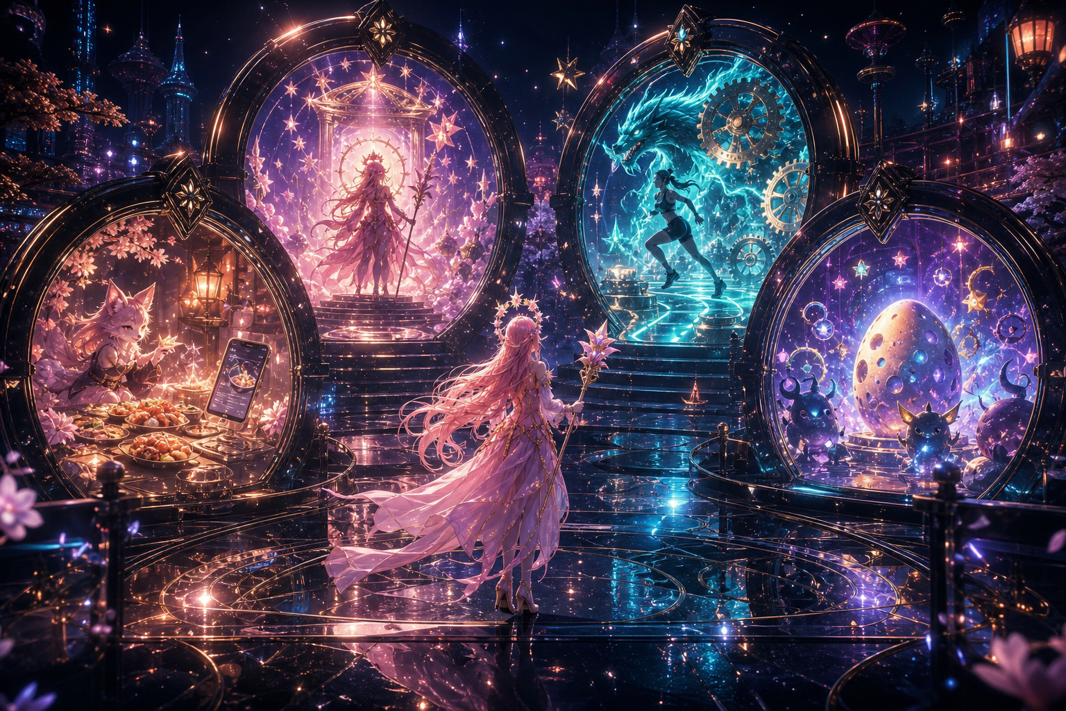 Entrance to the AI services